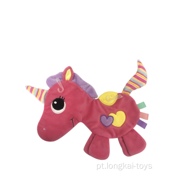 Toalha de conforto para bebê Unicorn Rosy With Stripe